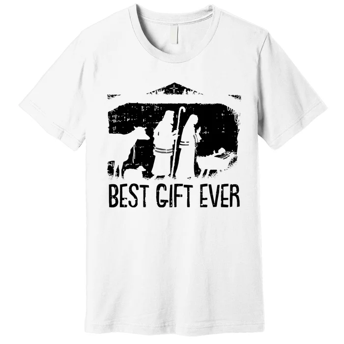 Best Ever Christmas Cool Jesus Nativity Scene Christian Premium T-Shirt