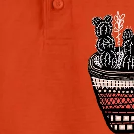 Bunny Ear Cacti Art Dry Zone Grid Performance Polo