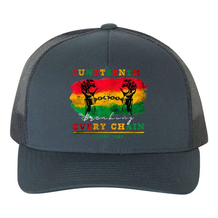 Breaking Every Chain Since 1865 Women Juneteenth Freedom Yupoong Adult 5-Panel Trucker Hat