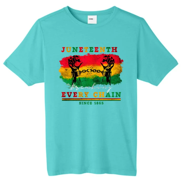 Breaking Every Chain Since 1865 Women Juneteenth Freedom ChromaSoft Performance T-Shirt