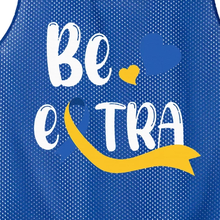 Be Extra Cute T21 World Down Syndrome Mesh Reversible Basketball Jersey Tank