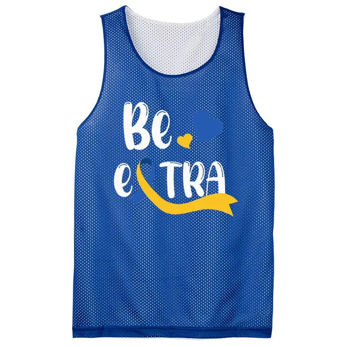 Be Extra Cute T21 World Down Syndrome Mesh Reversible Basketball Jersey Tank