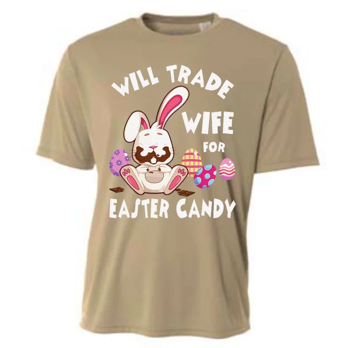 Bunny Eat Chocolate Eggs Will Trade Wife For Easter Candy Cooling Performance Crew T-Shirt