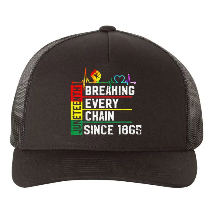 Breaking Every Chain Since 1865 Juneteenth Black History Yupoong Adult 5-Panel Trucker Hat