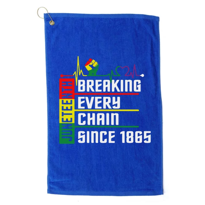 Breaking Every Chain Since 1865, Juneteenth 1865 Platinum Collection Golf Towel