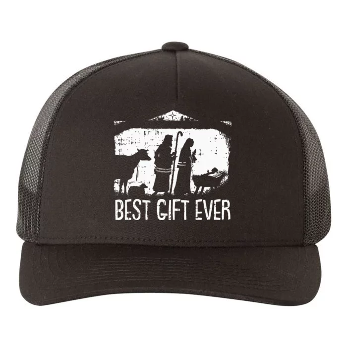 Best Ever Christmas Cool Jesus Nativity Scene Christian Yupoong Adult 5-Panel Trucker Hat