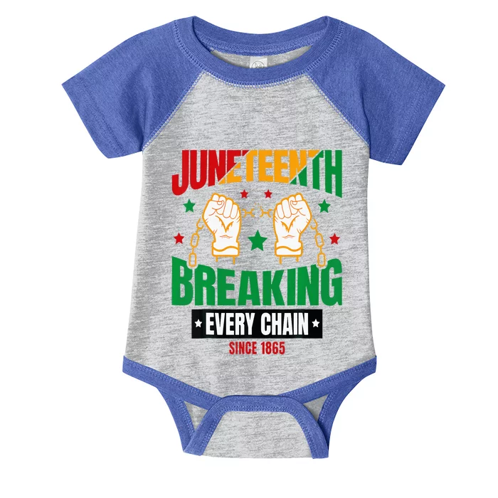 Breaking Every Chain Since 1865 Juneteenth Freedom Infant Baby Jersey Bodysuit