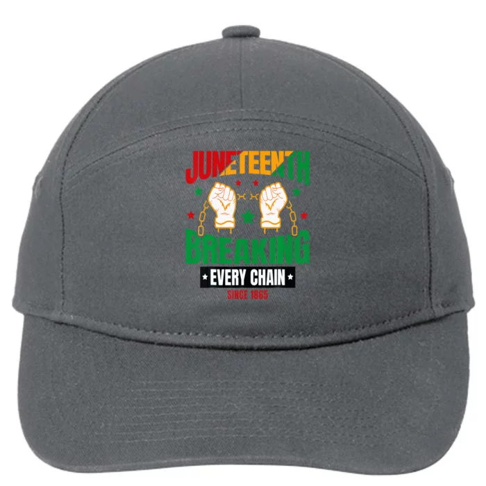 Breaking Every Chain Since 1865 Juneteenth Freedom 7-Panel Snapback Hat