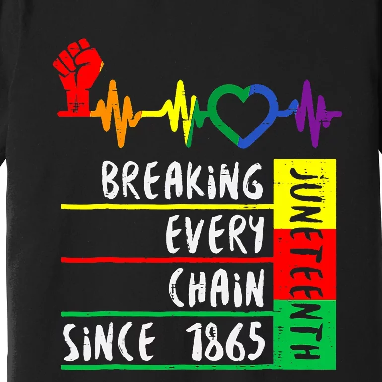 Breaking Every Chain Since 1865 Juneteenth Independence Day Premium T-Shirt