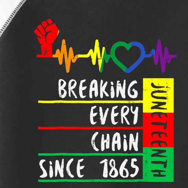 Breaking Every Chain Since 1865 Juneteenth Independence Day Toddler Fine Jersey T-Shirt