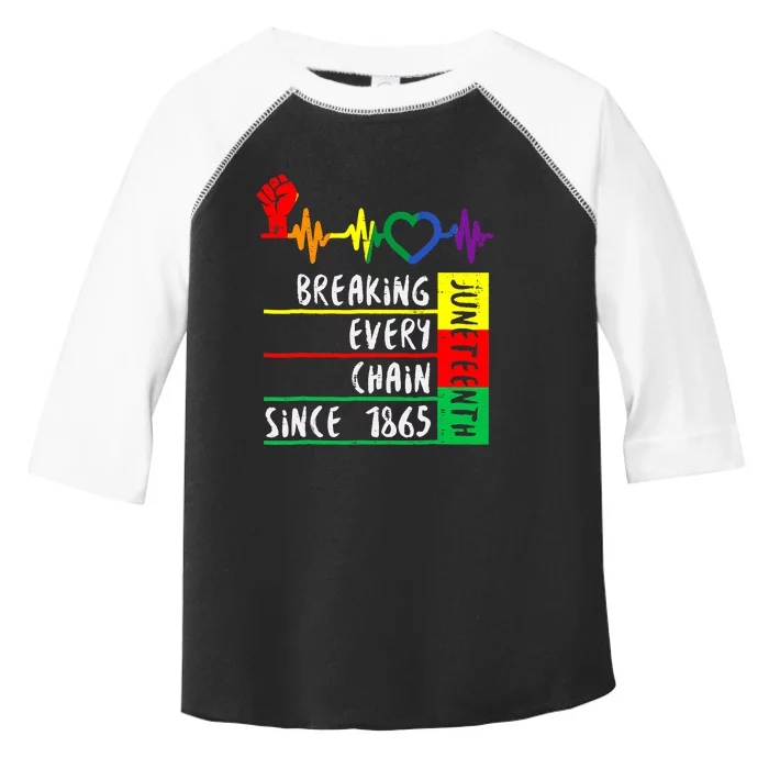 Breaking Every Chain Since 1865 Juneteenth Independence Day Toddler Fine Jersey T-Shirt