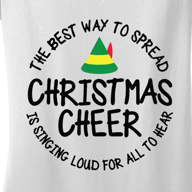 Buddy Elf Christmas Cheer Women's V-Neck T-Shirt