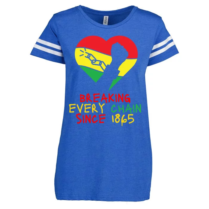 Breaking Every Chain Since 1865 Heart Graphic Gift Enza Ladies Jersey Football T-Shirt