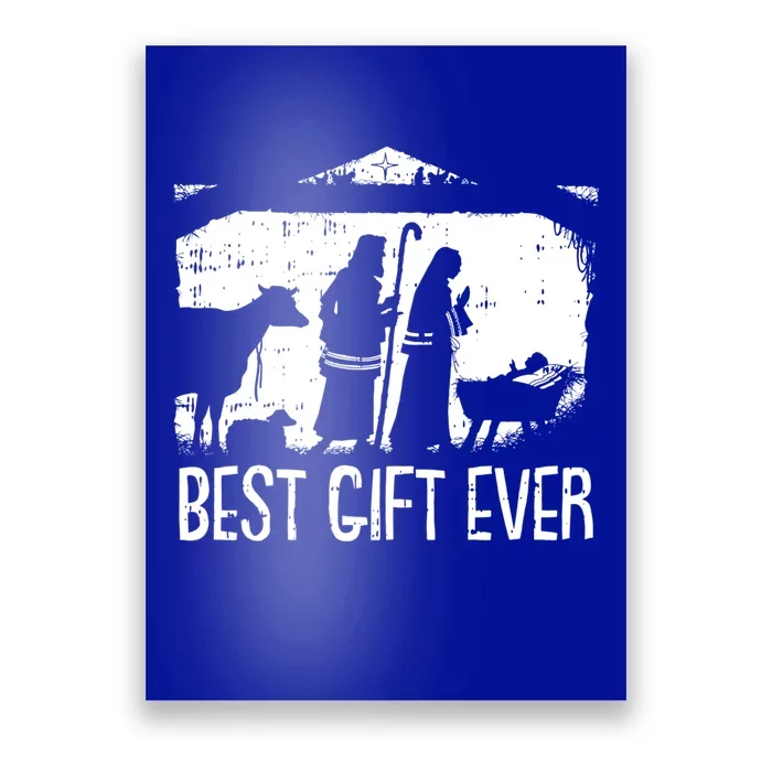 Best Ever Christmas Cool Jesus Nativity Scene Christian Great Gift Poster