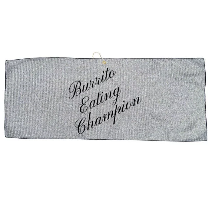 Burrito Eating Champion Competitive Food Eating Contest Gift Large Microfiber Waffle Golf Towel