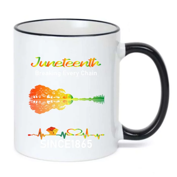 Breaking Every Chain Since 1865 Junenth Freedom Gift Black Color Changing Mug