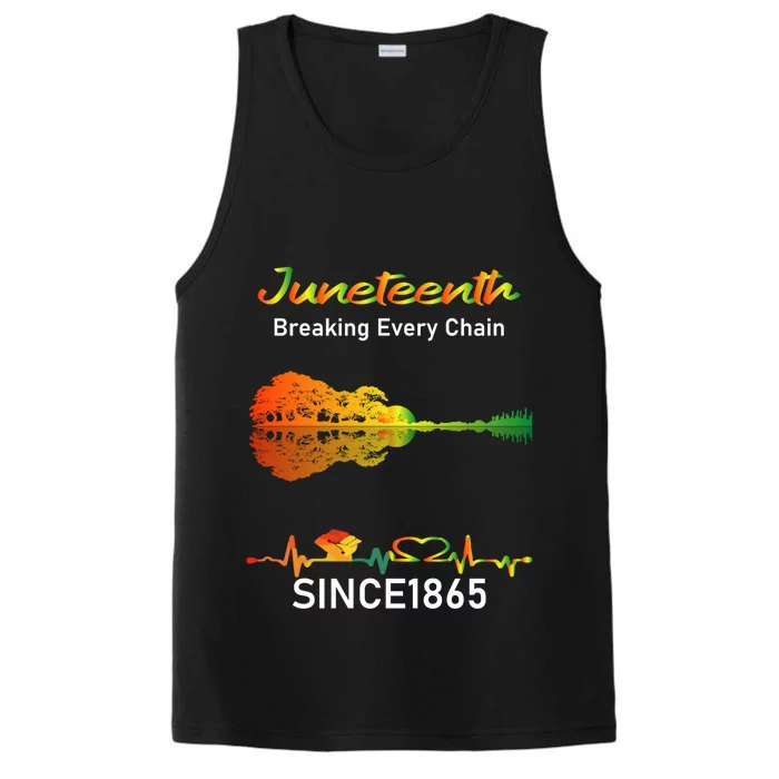 Breaking Every Chain Since 1865 Junenth Freedom Gift Performance Tank