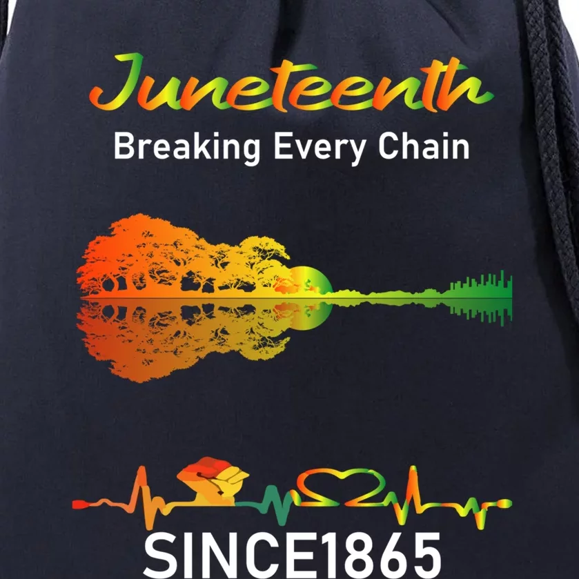 Breaking Every Chain Since 1865 Junenth Freedom Gift Drawstring Bag