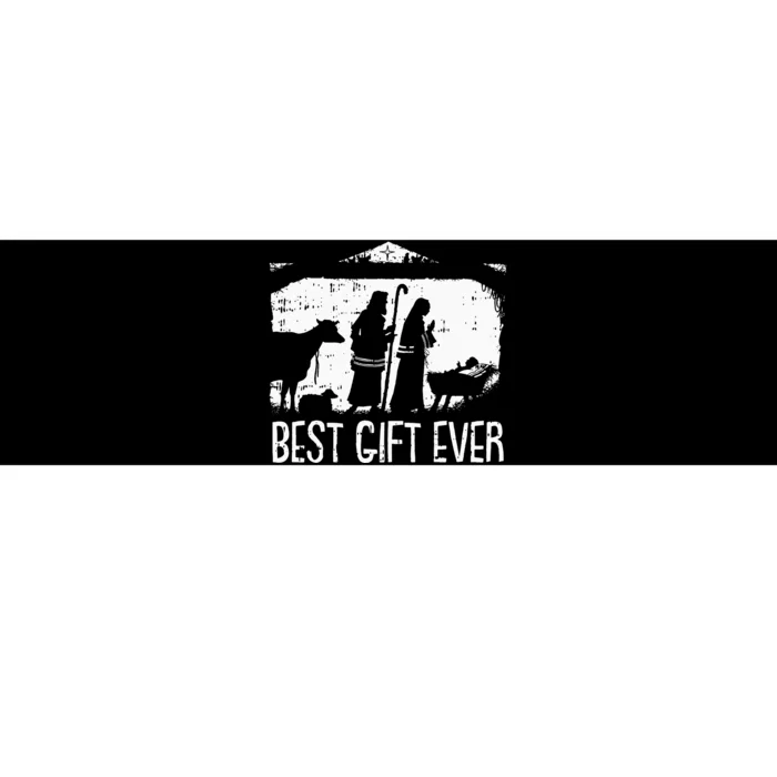 Best Ever Christmas Cool Jesus Nativity Scene Christian Bumper Sticker