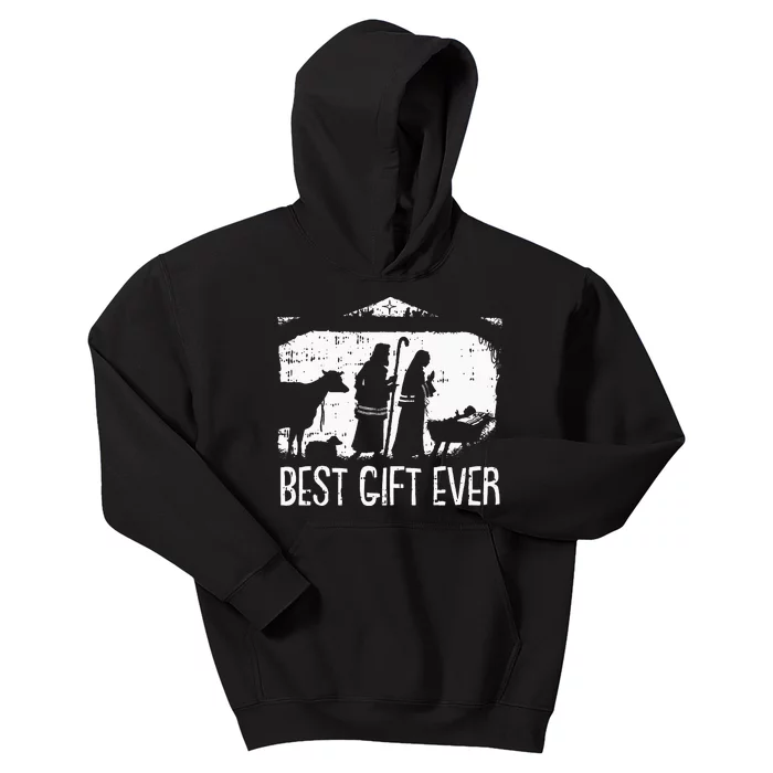 Best Ever Christmas Cool Jesus Nativity Scene Christian Kids Hoodie