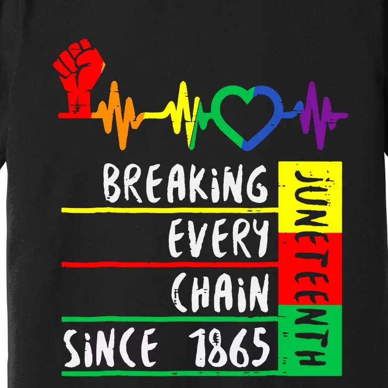 Breaking Every Chain Since 1865 Juneteenth Independence Day Premium T-Shirt