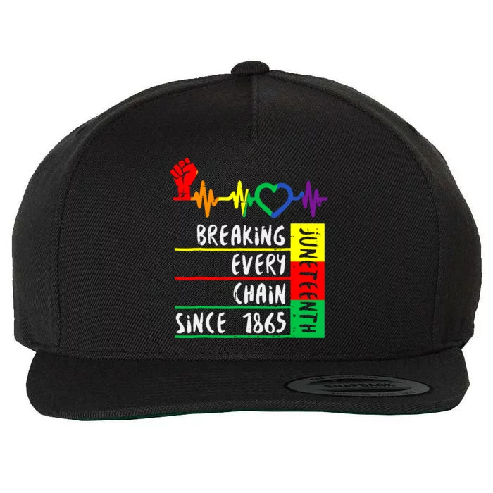 Breaking Every Chain Since 1865 Juneteenth Independence Day Wool Snapback Cap