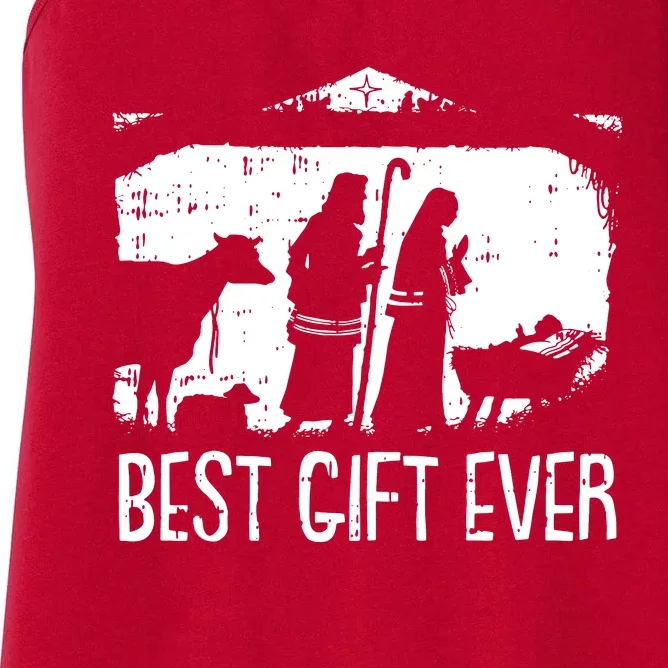 Best Ever Christmas Cool Jesus Women's Racerback Tank