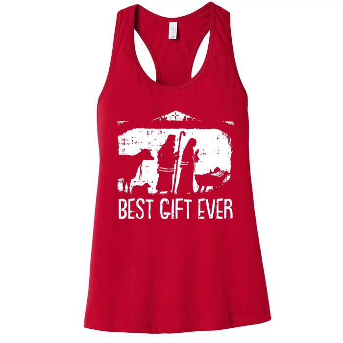 Best Ever Christmas Cool Jesus Women's Racerback Tank