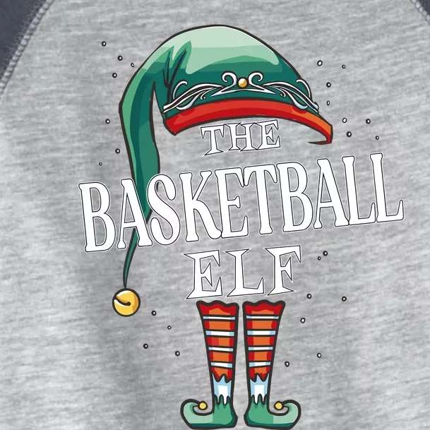 Basketball Elf Christmas Group Xmas Pajama Party Toddler Fine Jersey T-Shirt