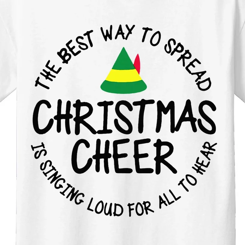 Buddy Elf Christmas Cheer 2024 Kids T-Shirt