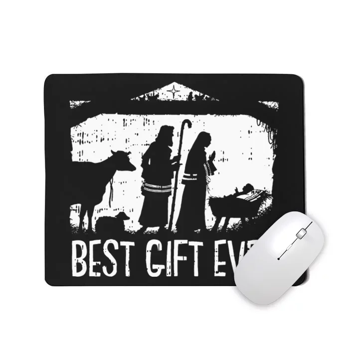 Best Ever Christmas Cool Jesus Nativity Scene Christian Mousepad