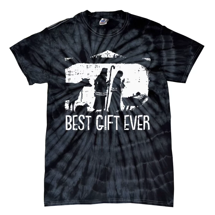 Best Ever Christmas Cool Jesus Nativity Scene Christian Tie-Dye T-Shirt