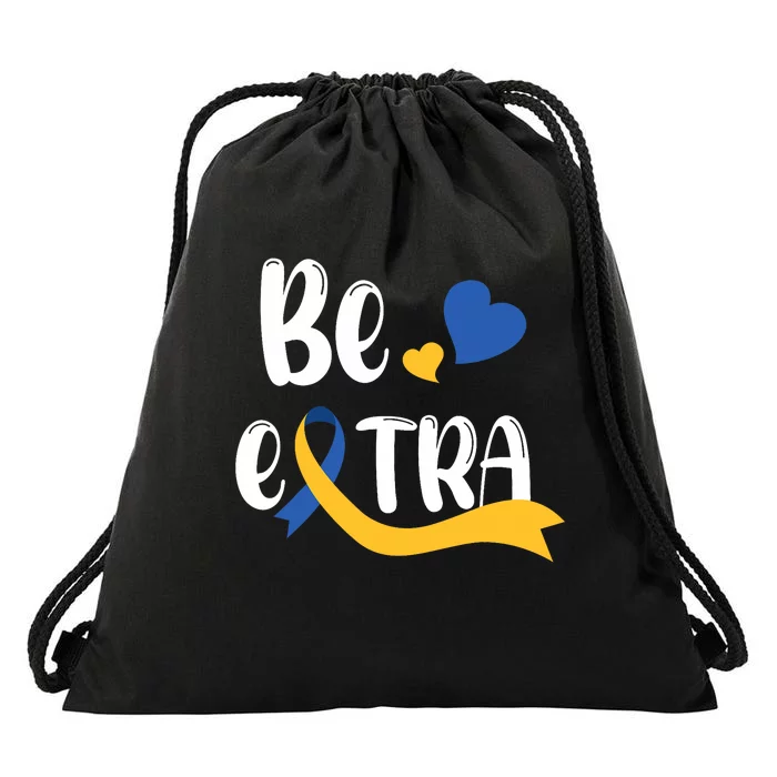 Be Extra Cute T21 World Down Syndrome Awareness Day Drawstring Bag