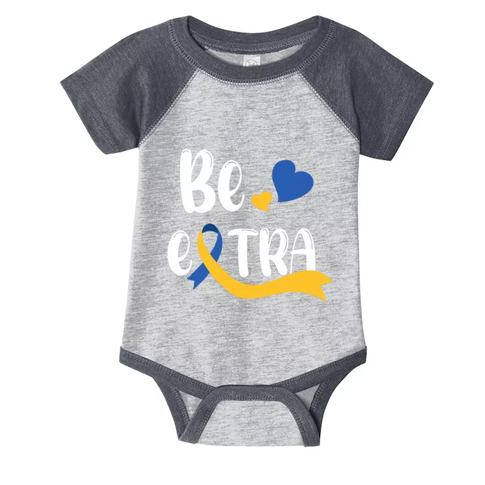 Be Extra Cute T21 World Down Syndrome Awareness Day Infant Baby Jersey Bodysuit