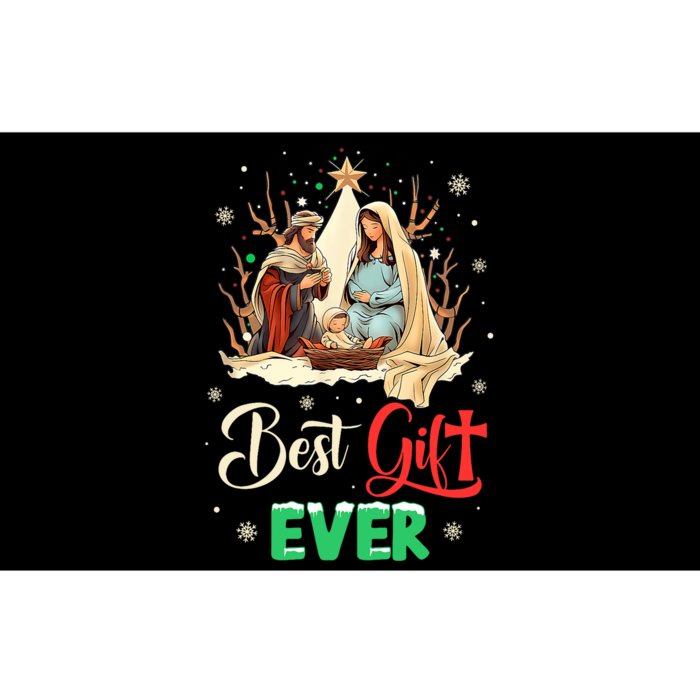 Best Ever Christmas Cool Jesus Nativity Scene Christian Bumper Sticker