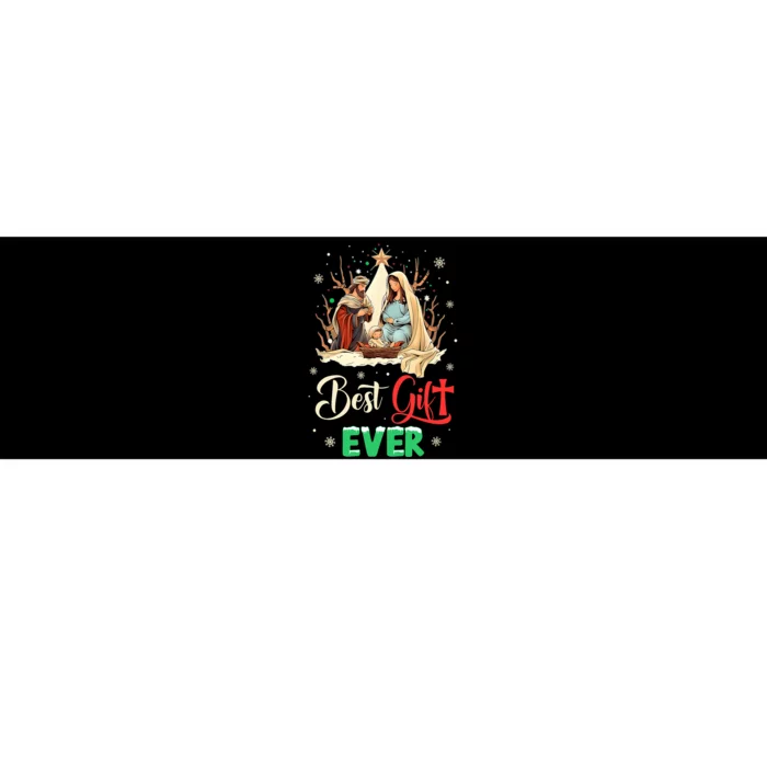 Best Ever Christmas Cool Jesus Nativity Scene Christian Bumper Sticker