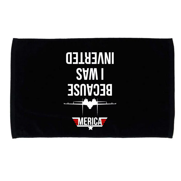 Because I Was Inverted Jet Fighter Microfiber Hand Towel