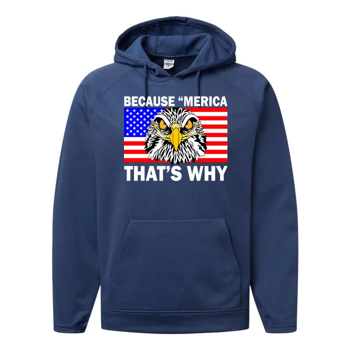 Because 'Merica That's Why! Eagle Performance Fleece Hoodie