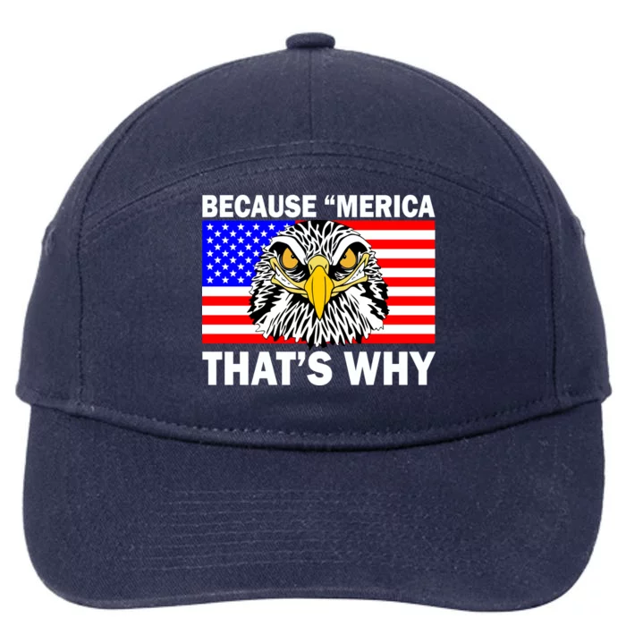 Because 'Merica That's Why! Eagle 7-Panel Snapback Hat