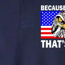 Because 'Merica That's Why! Eagle Softstyle Adult Sport Polo