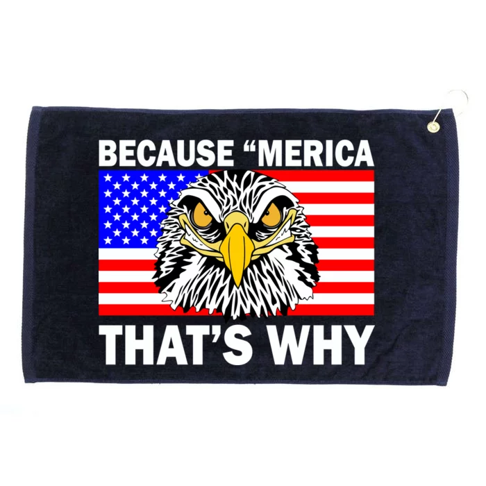 Because 'Merica That's Why! Eagle Grommeted Golf Towel