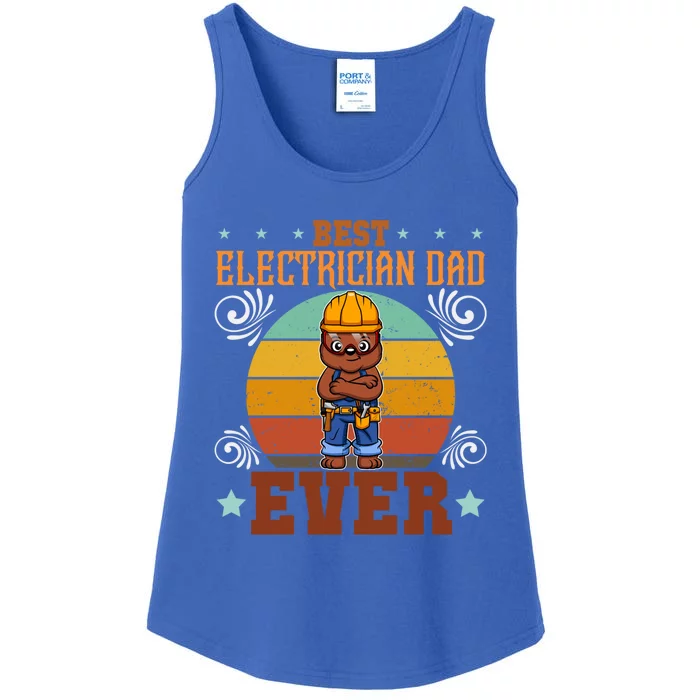 Best Electrician Dad Ever Electronics Engineer Gift Ladies Essential Tank