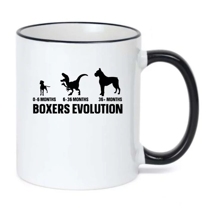 Boxers Evolution Design For A Boxer Owner Black Color Changing Mug