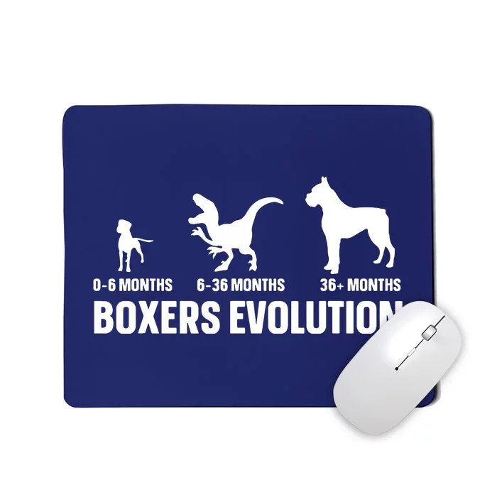 Boxers Evolution Design For A Boxer Owner Mousepad