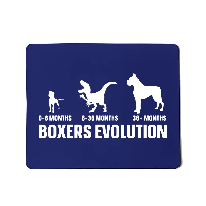 Boxers Evolution Design For A Boxer Owner Mousepad