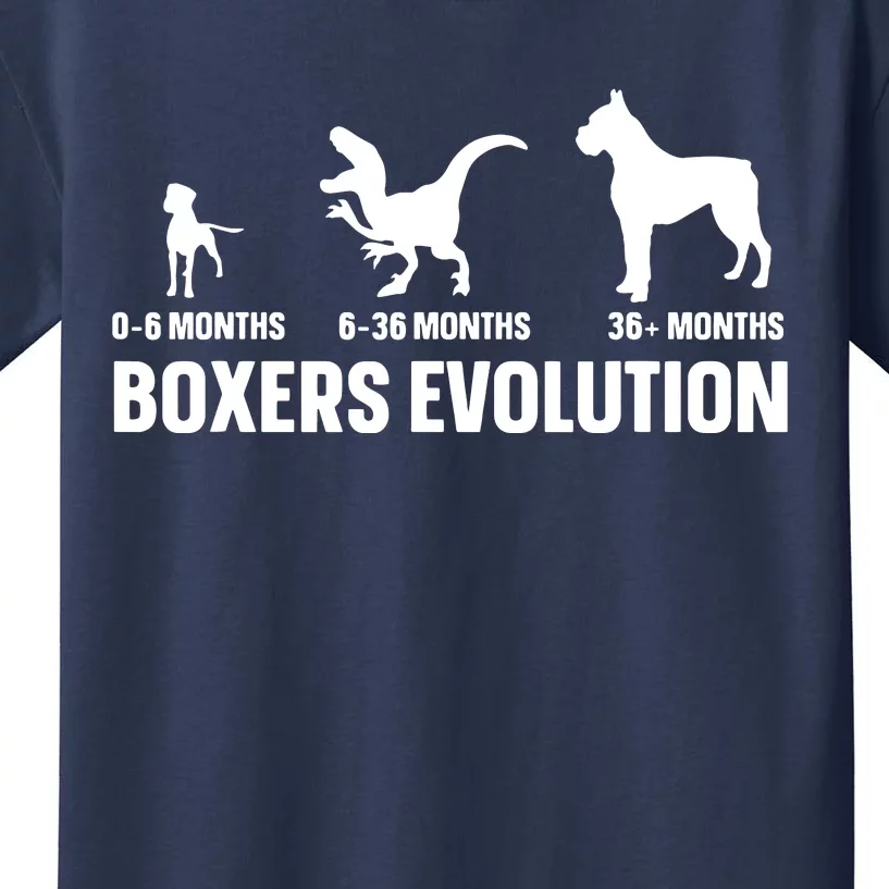 Boxers Evolution Design For A Boxer Owner Kids T-Shirt