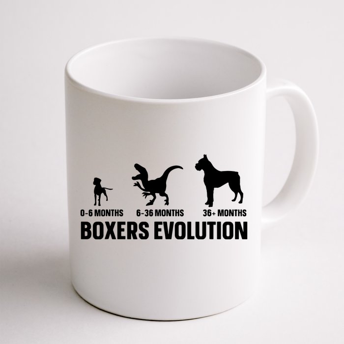 Boxers Evolution Design For A Boxer Owner Front & Back Coffee Mug