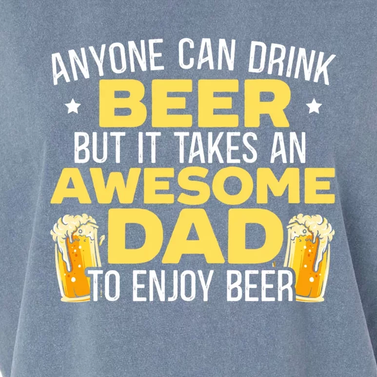 Beer Er Daddy Alcoholic Papa Fathers Day Fatherhood Great Gift Garment-Dyed Women's Muscle Tee