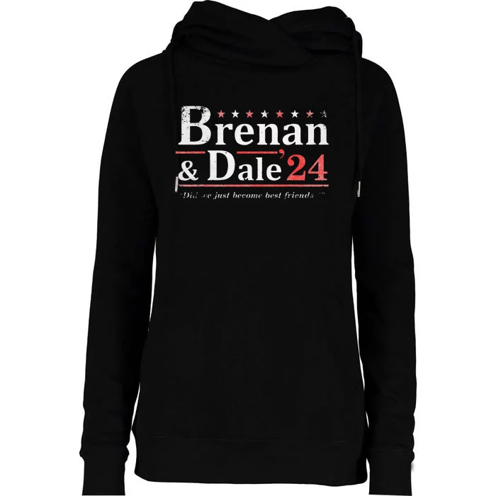 Brennan Election Dale 2024 Prestige Worldwide Funny Support Womens Funnel Neck Pullover Hood