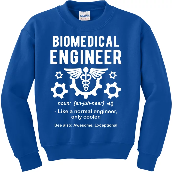 Biomedical Engineer Definition Funny Biomedical Engineering Gift Kids Sweatshirt